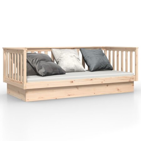 vidaXL Lit de jour 90x200 cm Bois de pin massif