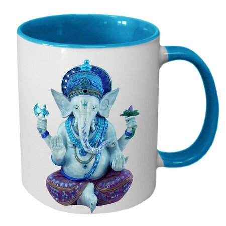 Tasse en céramique bleu ganesh by cbkreation