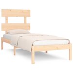 vidaXL Cadre de lit Bois massif 100x200 cm