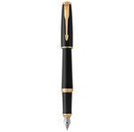 Parker urban stylo plume  noir mat  plume moyenne  encre bleue  coffret cadeau