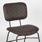 LABEL51 Chaises à manger lot de 2 Sev 49x60x87 cm anthracite