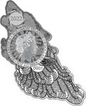 Pièce de monnaie en Argent 8 Dollars g 93.3 (3 oz) Millésime 2022 Shadow Hunters WOLF