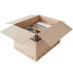 Lot de 20 cartons de déménagement xxl 240l - 80x60x50cm - made in france - charge max 20kg