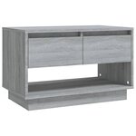 vidaXL Meuble TV Sonoma gris 70x41x44 cm Aggloméré