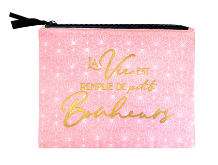 Pochette 20 x 15 cm rose - Petits bonheur