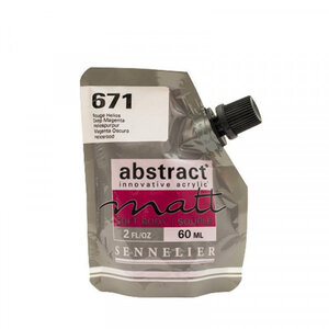 Peinture acrylique abstract matt - rouge helios - sachet 60ml - sennelier