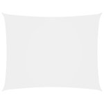 vidaXL Voile de parasol Tissu Oxford rectangulaire 3x4 5 m Blanc