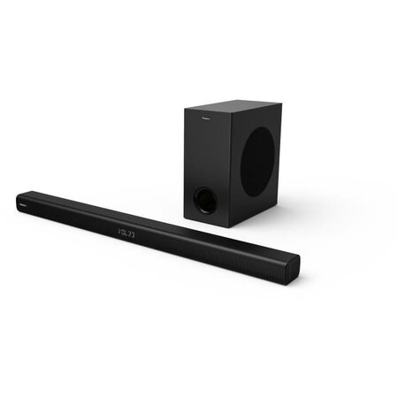 HISENSE HS218 - Barre de son avec caisson de basses sans fil - 400W - Bluetooth, HDMI - 3 modes audio - Dolby Audio
