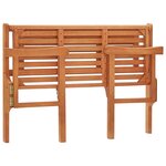 vidaXL Banc pliable de jardin 120 cm Bois d'eucalyptus solide