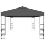 vidaXL Tonnelle de jardin 3 x 6 m Anthracite