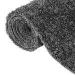 vidaXL Tapis shaggy à poils longs Anthracite 140x200 cm