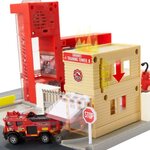 Matchbox caserne de pompiers - circuit / petite voiture - 3 ans et +