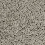 vidaXL Napperons 6 Pièces Gris Plain 38 cm Rond Coton