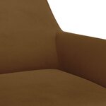 vidaXL Chaises à dîner pivotantes 4 Pièces Marron Velours