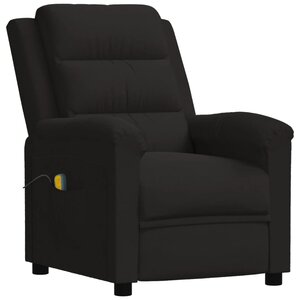 vidaXL Fauteuil de massage Noir Velours