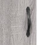 vidaXL Buffet haut Sonoma gris 69 5x34x180 cm Bois d'ingénierie