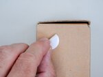 Rouleau de 500 Pastilles autocollantes blanches enlevables