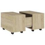 vidaXL Table basse Chêne sonoma 60x60x38 cm Aggloméré