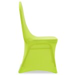 vidaXL Housse de chaise extensible 6 Pièces vert