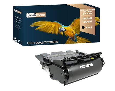 Qualitoner lot de x1 toner 12a7462 12a7362 noir compatible pour lexmark
