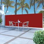 vidaXL Auvent latéral rétractable 160 x 500 cm Rouge