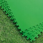 Bestway bâche de sol de piscine 8 pièces 81x81 cm vert