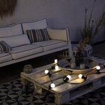 Guirlande guinguette led noire  compatible ampoules e27  5m extensible