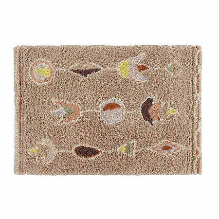 Tapis laine - motifs tribaux camel - 170 x 240 cm