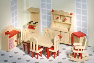 Meubles pour Maison de poupées en bois Cuisine - Goki