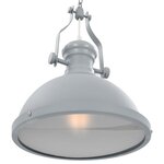 vidaXL Plafonnier Gris Rond E27