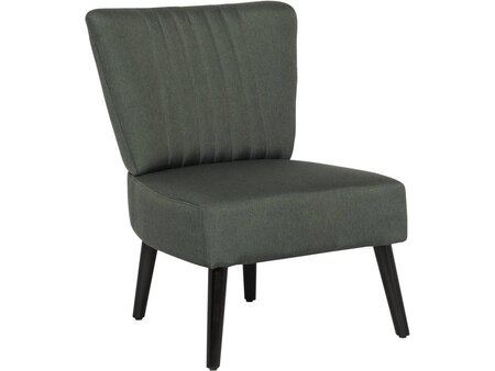 Fauteuil en tissu "Zoé" - 1 place - Gris foncé