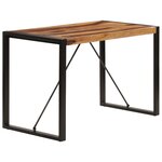 vidaXL Table de salle à manger 120x60x76 cm Bois de Sesham solide