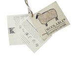 Tapis contemporain en laine beige chiné - 80 x 140 cm