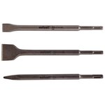 Wolfcraft ensemble de trois burins 7914000