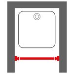 Sealskin Tringle de rideau de douche télescopique 80-130 cm Chrome