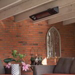 Sunred Chauffage mural de patio Royal Diamond Smart Dark 2500W Carbone