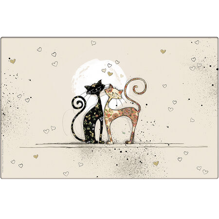 Set de table chats amoureux collection bug art