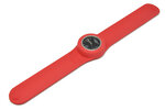 Montre classic bracelet corail et cadran noir