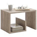 Fmd table basse 2-en-1 59 1x35 8x37 8 cm chêne sable