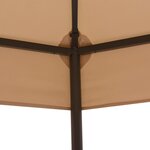 vidaXL Chapiteau tente de jardin Hexagonal Beige 323 x 265 cm