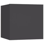 vidaXL Meubles TV muraux 4 Pièces Gris 30 5x30x30 cm