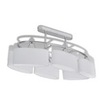 vidaXL Plafonnier avec abat-jour en verre pour 6 ampoules E14