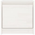 vidaXL Tables de chevet 2 Pièces Blanc 40x30 5x40 cm Bois de pin massif