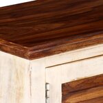 vidaXL Meuble TV Bois massif de manguier et Sesham 120 x 30 x 40 cm