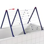 Leifheit Support de séchage pour baignoire Pegasus Bath 190 81702