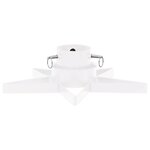 vidaXL Support de sapin de Noël Blanc 47x47x13 5 cm