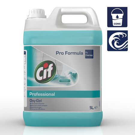 Pro Formula Nettoyant Oxy-gel professionnel  parfum Océan, Bidon de  5 L