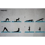 Avento Tapis d'exercice multifonctionnel XPE Noir