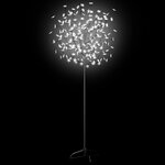 vidaXL Sapin de Noël 200 LED blanc froid Cerisier en fleurs 180 cm