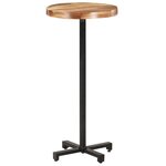 vidaXL Table de bar Ronde Ø50x110 cm Bois d'acacia massif
